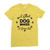 a good dog makes a great life Ladies Fitted T-Shirt