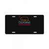 neon sign california republic flag bear License Plate