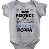 awesome poppa Baby Bodysuit