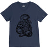 snake and tiger V-Neck Tee