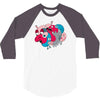 rhino splat 3/4 Sleeve Shirt