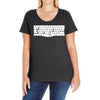 space bar  funny astronaut gravity universe planet ship rocket Ladies Curvy T-Shirt