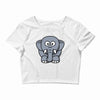 kids elephant Crop Top