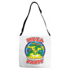 pizza party Adjustable Strap Totes