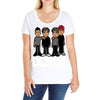 dobre twins dobre brother Ladies Curvy T-Shirt
