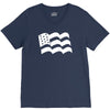 american flag sticker vinyl decal   usa stars united states country ca V-Neck Tee