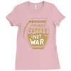 make coffee not war Ladies Fitted T-Shirt