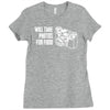 will take photos for food Ladies Fitted T-Shirt