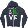 love christmas trending Zipper Hoodie
