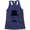 moustache gentleman Racerback Tank