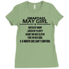 Smartass May Girl Ladies Fitted T-Shirt