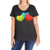 ballon color full Ladies Curvy T-Shirt