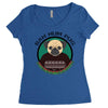 bah hum pug Women's Triblend Scoop T-shirt