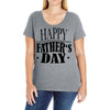 happy father day greeting Ladies Curvy T-Shirt