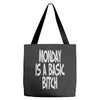monday is a basic bitch Tote Bags
