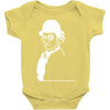 clockwork mozart orange Baby Onesie