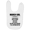 Super March Girl Baby Bibs