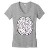 male brain Women's V-Neck T-Shirt