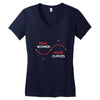 real women Women's V-Neck T-Shirt