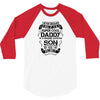 Super Cool Daddy Of A Freaking Awesome Son 3/4 Sleeve Shirt