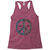 peace in our time vectorized Racerback Tank