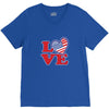 star spangled hammered V-Neck Tee