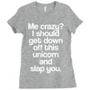 me crazy Ladies Fitted T-Shirt