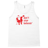 don't stop believin funny christmas Tank Top