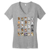 dabbing animals Women's V-Neck T-Shirt
