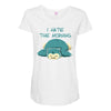 i hate the morning Maternity Scoop Neck T-shirt