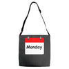 title of day of the week monday day of the week Adjustable Strap Totes