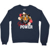 Girl Power White Write Crewneck Sweatshirt