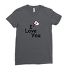 I LOVE YOU Ladies Fitted T-Shirt