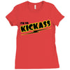 i'm so kick ass t shirt cool awesome epic tee funny Ladies Fitted T-Shirt