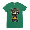 angry raccoon Ladies Fitted T-Shirt