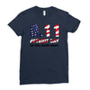 9.11 Patriot Day We Will Never Forget Ladies Fitted T-Shirt