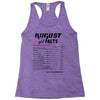 August Girl Facts Leo Racerback Tank