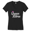 queen libra Women's V-Neck T-Shirt