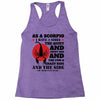 as a scorpio i have 3 sides Racerback Tank