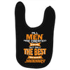 all men are created equal but only the best are born in january 1 Baby Bibs