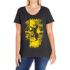 badger crest Ladies Curvy T-Shirt