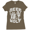 wolf beer Ladies Fitted T-Shirt