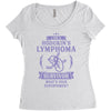 I am a Hodgkins Cancer Survivor - What's Your Superpower? Women's Triblend Scoop T-shirt