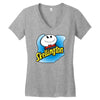 skellington Women's V-Neck T-Shirt