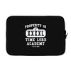 property of tla Laptop sleeve