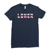 humorous loner Ladies Fitted T-Shirt