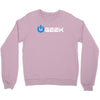 geek' (power on button) Crewneck Sweatshirt