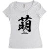 moe japanese Women's Triblend Scoop T-shirt