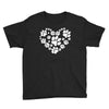 cat love paw Youth Tee