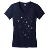 DOWN UP / scandi white / warm grey / flax / lavender Women's V-Neck T-Shirt